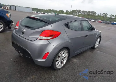 2012 Hyundai Veloster Base W/Black из США, поврежденный, VIN KMHTC6ADXCU043682